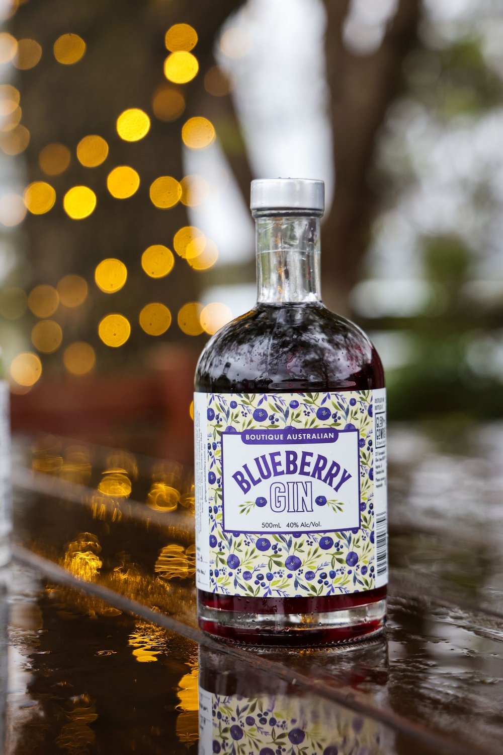 Blueberry Gin Labels for Boutique Australian