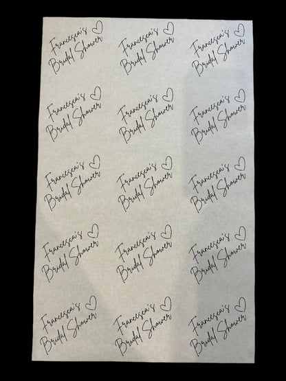 Custom Wrapping Paper Sheets